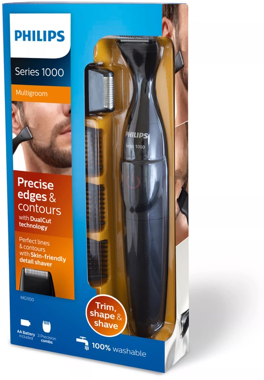 Philips MULTIGROOM Series 1000 Niezwykle precyzyjny trymer do brody MG1100/16