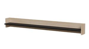Cama Półka PORTO 150x18x16,5 dąb/czarny