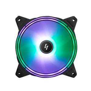 Chieftec NF-1225RGB kylsystem för datorer Datorchassi Fläkt 12 cm Svart 1 st.