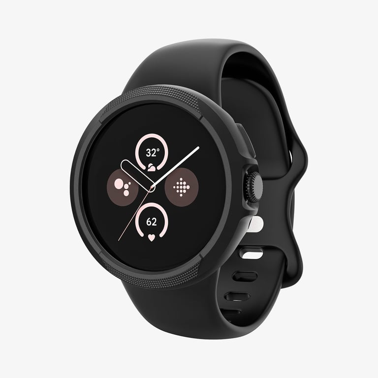 Spigen Pixel Watch 3 (45mm) Case Czarny Termoplastyczne elastomery poliuretanowe (TPU)
