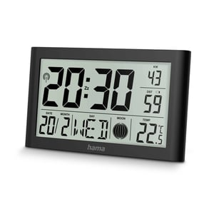 Hama Martinique Digital Alarm Clock, Black