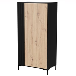 Cama MERCI Wardrobe 90 x 55 x 184 cm black/artisan oak