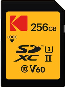 Kodak EKMSD256GUHS2V1K 256 GB SDXC UHS-II Flash-Speicherkarte, Klasse 10