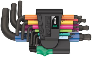 Wera 05133164001 Allen wrench L-shaped Allen wrench set, metric, 9-piece set