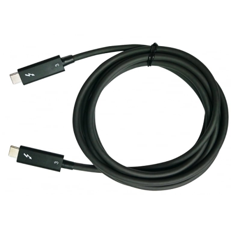 その他 Qnap Cab-Tbt320M-40G-Lintes 2M QNAP CAB-TBT320M-40G-LINTES kabel Thunderbolt 2 m 40 Gbit/s Czarny