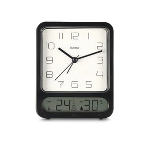 Hama Pag Digital Alarm Clock, Black