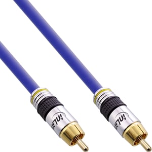 InLine 89850P kabel audio 0,5 m RCA Niebieski