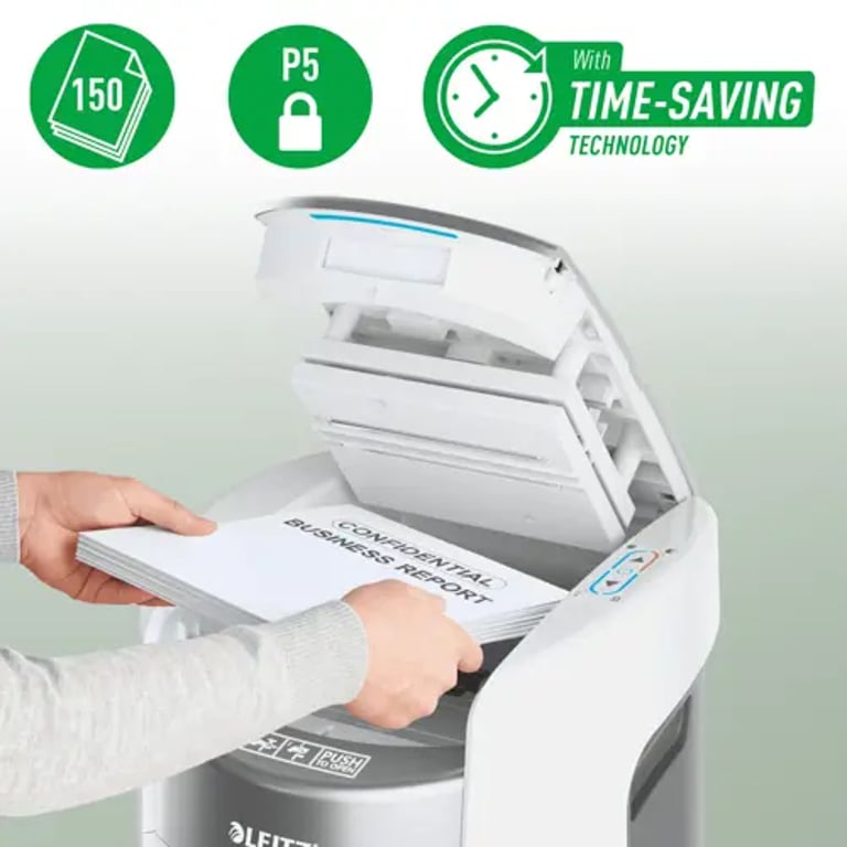 фото Шредер Leitz IQ OptiMax Autofeed Home Office 150 P5 (80370000) 1
