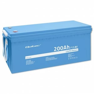 Qoltec 53707 Lithium Iron Phosphate (LiFePO4) Car Battery 200 Ah 12.8 V 100 A Car