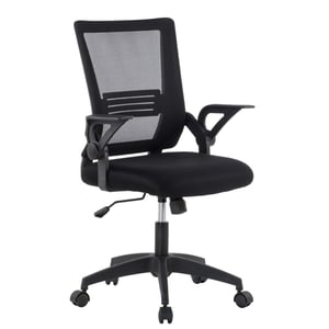 Techly ICA-CT MC003BK snurrstol med klädd sits och ryggstöd i nät