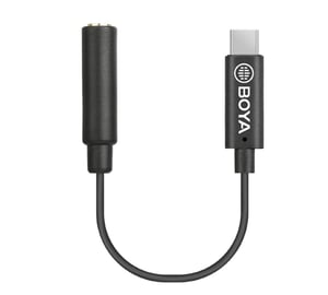BOYA BY-K4 kabel audio 3.5mm USB Type-C Czarny