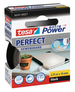 TESA Extra Power 19 mm x 2,75 m 2,75 m Svart 1 st.