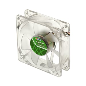 Titan TFD-9225GT12Z/V2(RB) kylsystem för datorer Datorchassi Fläkt 9,2 cm Genomskinlig