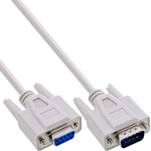 InLine 4043718035601 kabel równoległy Beżowy 20 m DB-9