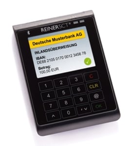 Reiner SCT cyberJack wave RFID-kortläsare med Bluetooth, antracit, svart