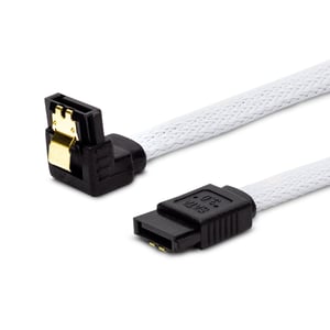 Savio GAK-07 III 50cm, oplot biay, ktowy, zote zatrzaski kabel SATA 0,5 m Biały