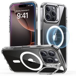 esr Classic Hybrid HaloLock with Stash Stand pokrowiec na telefon komórkowy 17,5 cm (6.9") Przezroczysty