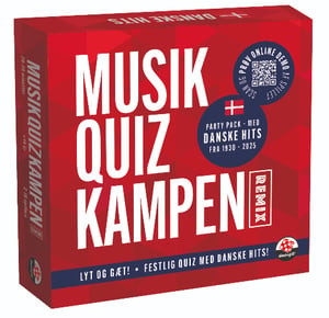 Danspil 101139 gra planszowa Musik Quiz Kampen Remix – Danske hits 30 min Gra karciana Pamięć