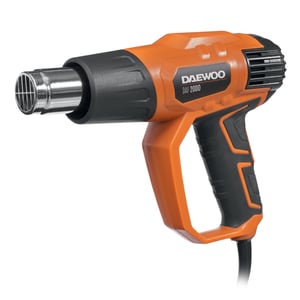 Daewoo DAF 2000 värmepistol Varmluftspistol 500 l/min 550 °C 2000 W Svart, Orange