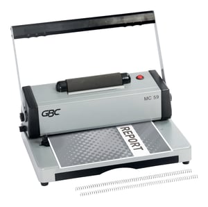 GBC 4410057 Binding Machine, 450-sheet coil binding machine, Silver
