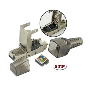 Techly IWP-8P8C-CAT6AS Adapter für RJ-45-Kabel, silberfarben