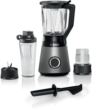 Bosch Serie 4 MMB6177S blender 1,5 l Blender stołowy 1200 W Czarny, Srebrny