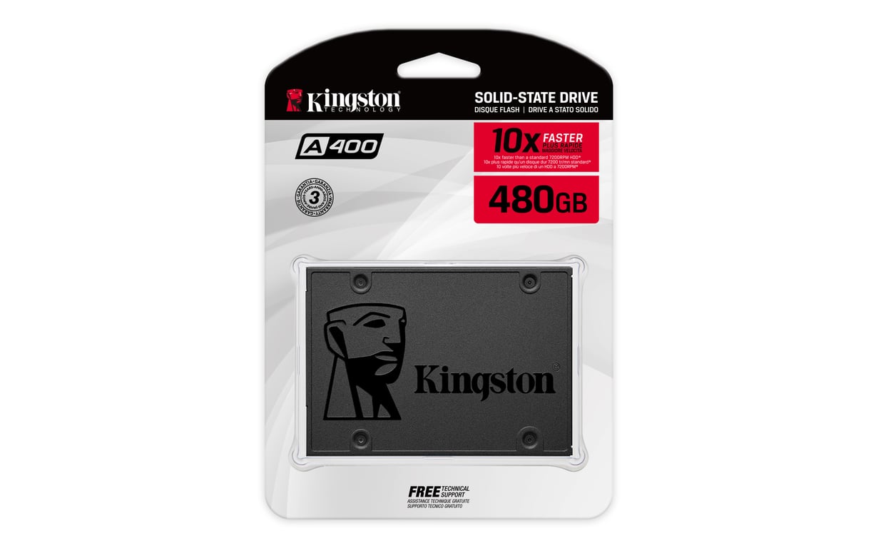 Kingston Technology A400 480 GB 2.5" SATA III TLC