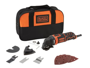 Black & Decker MT300SA2 Oscillating Multi-Tool Black, Orange