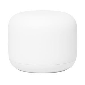 Google Nest Wifi trådlös router med Gigabit Ethernet och dubbla frekvensband (2,4 GHz/5 GHz) Vit