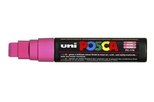 POSCA uni PC-17K marker 1 szt. Końcówka ścięta Różowy
