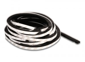 DeLOCK Brush on adhesive tape, 10 mm, 5 m long, black