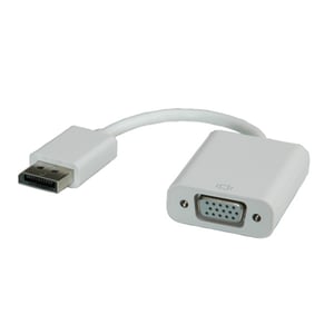 ROLINE DisplayPort-VGA Adapter, M/F VGA (D-Sub) Biały