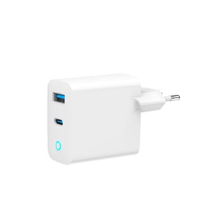 Gembird TA-UC-PDQC65L-W-01 Ladegerät für mobile Geräte, universell, weiß, Wechselstrom, Schnellladung, intern