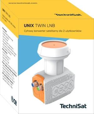 TechniSat UNIX Twin LNB Pomarańczowy, Biały