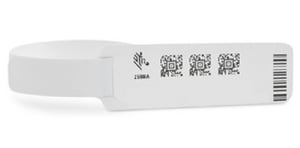 Zebra Z-Band UltraSoft White Hospital Wristband