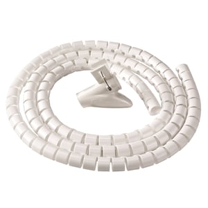 Fellowes CableZip Floor Flexible Cable Duct, White, 1 pc.