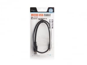 NATEC 0.5m USB A- micro USB B kabel USB USB 2.0 0,5 m Micro-USB B Czarny