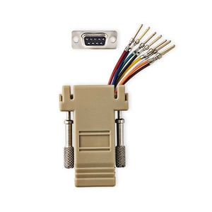Nedis CCGB52821IV Parallel Cable, Ivory, 0 m, DB-9 to RJ-45
