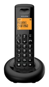 Alcatel E160 DECT-Telefon Name und Identifizierung des Anrufers Schwarz