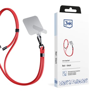 3MK EasyClip-rem för mobiltelefon, nylon, zink, svart, röd
