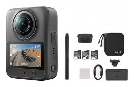 DJI Osmo 360 II Riding Combo aparat do fotografii sportowej 8K Ultra HD CMOS 25,4 / 1,1 mm (1 / 1.1") Wi-Fi 183 g