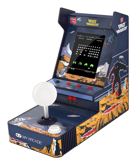 My Arcade Joystick Player Portable Space Invaders przenośna konsola do gier 8,89 cm (3.5") Czarny, Niebieski, Ochra, Czerwony