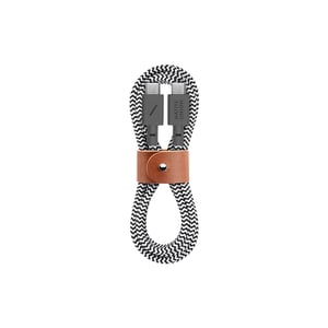 Native Union BELT-C-ZEB-2-NP USB-kabel 1,2 m USB-C Svart, Vit