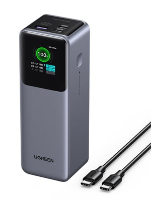 Ugreen 25000mAh 200W Fast Charging Power Bank, Gray