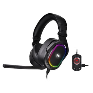 Thermaltake ARGENT H5 RGB Kopfhörer-Set, kabelgebunden, Gaming-Kopfbügel, schwarz