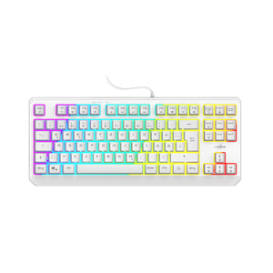 Hama Exodus 220 TKL klawiatura Gaming USB QWERTZ Niemiecki Biały