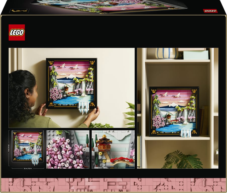 LEGO ART Japoński krajobraz z kwitnącą wiśnią