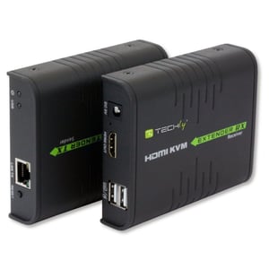 Techly IDATA HDMI-KVM2 KVM-Verlängerungskabel Sender und Empfänger