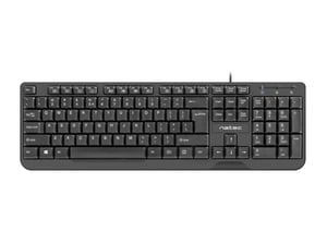 NATEC TROUT Office USB QWERTY Keyboard (US/International) Black
