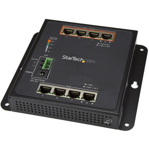 StarTech IES81GPOEW przełącznik sieciowy Zarządzany L2 Gigabit Ethernet (10/100/1000) Obsługa PoE Czarny